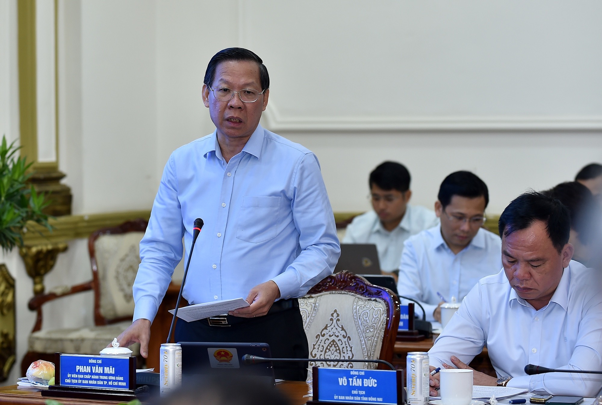  Chủ tịch UBND TPHCM Phan Văn Mãi phát biểu tại sự kiện. Ảnh: VGP.