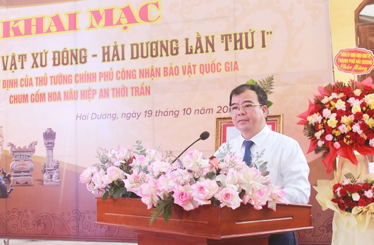 Ông Nguyễn Minh Hùng, Phó Chủ tịch UBND tỉnh Hải Dương phát biểu khai mạc sự kiện.
