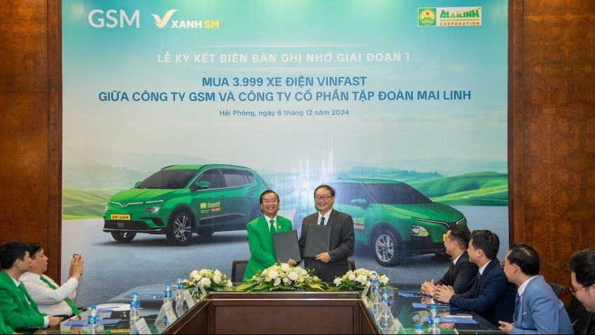 Taxi Mai Linh 'chốt đơn' 3.999 xe điện VinFast phục vụ chuyển đổi xanh