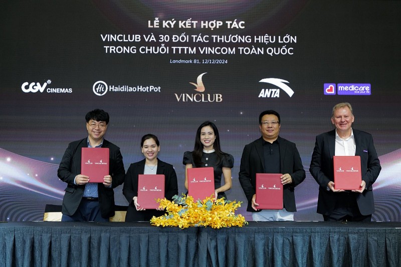 VinClub hợp tác với hơn 30 thương hiệu trong hệ thống Trung tâm thương mại Vincom