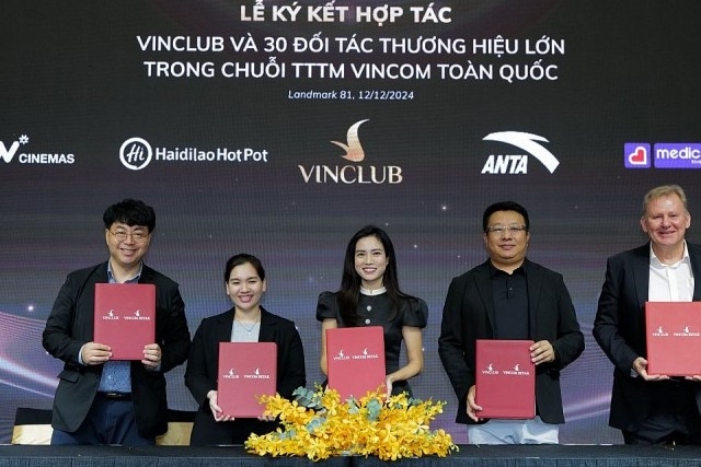 VinClub hợp tác với hơn 30 thương hiệu trong hệ thống Trung tâm thương mại Vincom