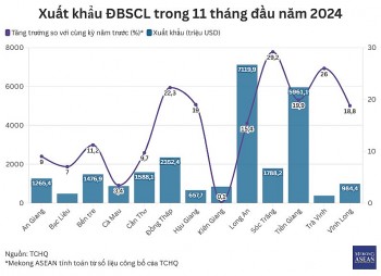 ĐBSCL xuất siêu hơn 13 tỷ USD trong 11 tháng