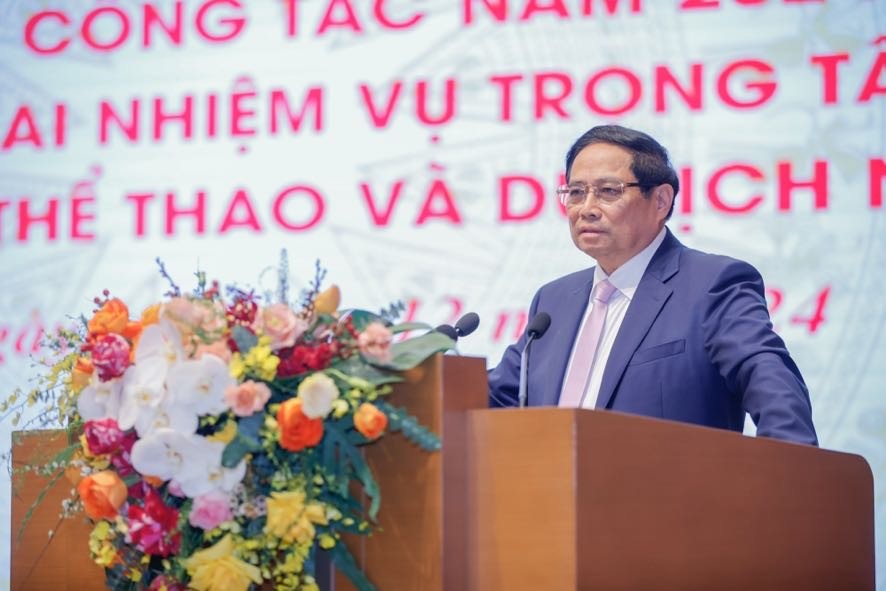 Thủ tướng Phạm Minh Chính: Văn hóa, thể thao, du lịch phải huy động mạnh mẽ nguồn lực xã hội để tăng tốc, bứt phá - Ảnh: VGP