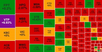 VN-Index mất mốc 1.250 điểm, một mã 'họ Viettel' tăng trần vượt đỉnh