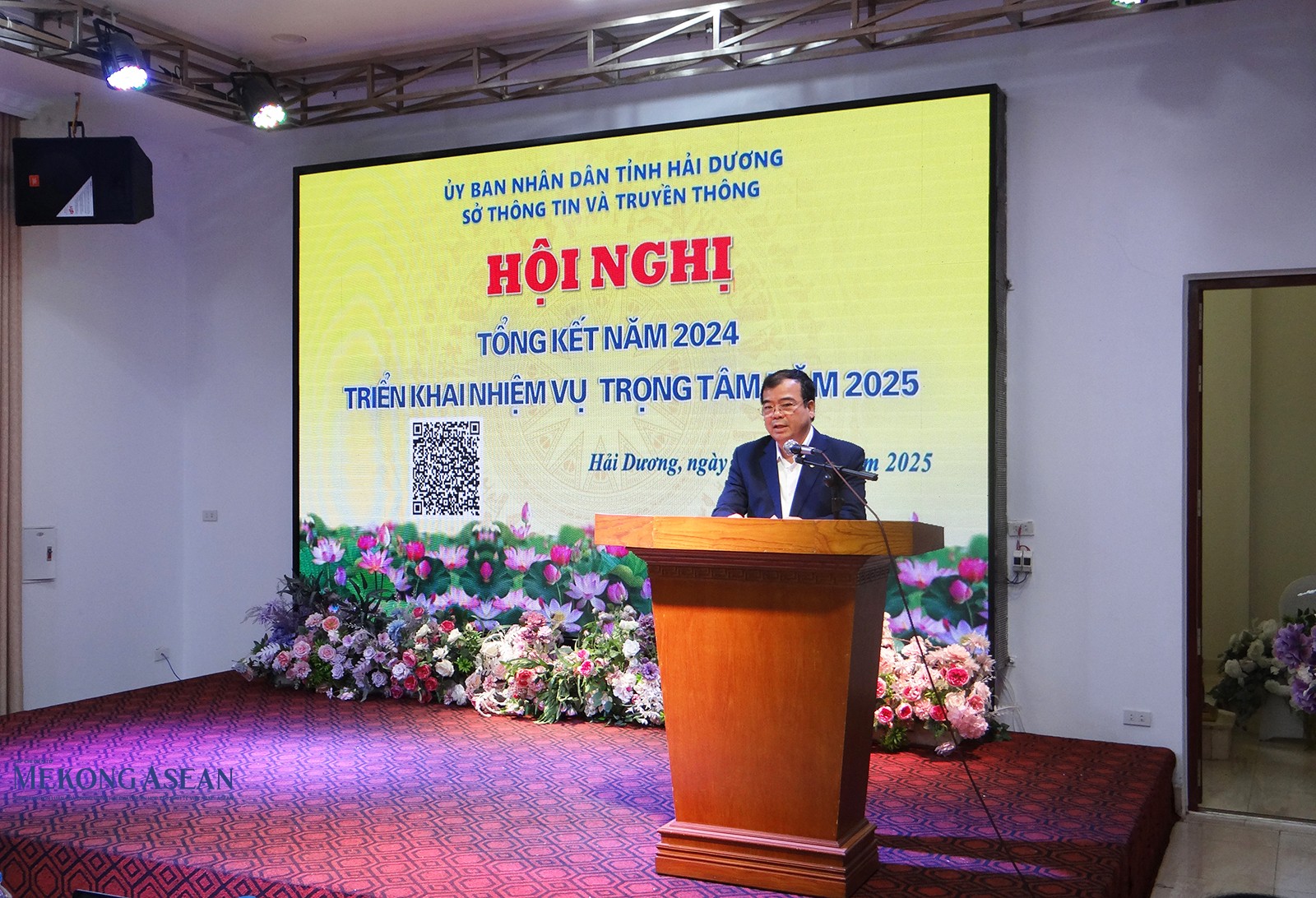 Ông Nguyễn Minh Hùng, Phó Chủ tịch UBND tỉnh Hải Dương phát biểu chỉ đạo tại hội nghị.