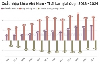 Việt Nam nhập siêu năm thứ 12 liên tiếp từ Thái Lan