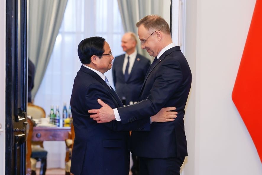 Tổng thống Ba Lan Andrzej Duda khẳng định Ba Lan luôn coi Việt Nam là đối tác quan trọng nhất ở khu vực Đông Nam Á và mong muốn phát triển quan hệ hợp tác với Việt Nam trên tất cả lĩnh vực - Ảnh: VGP