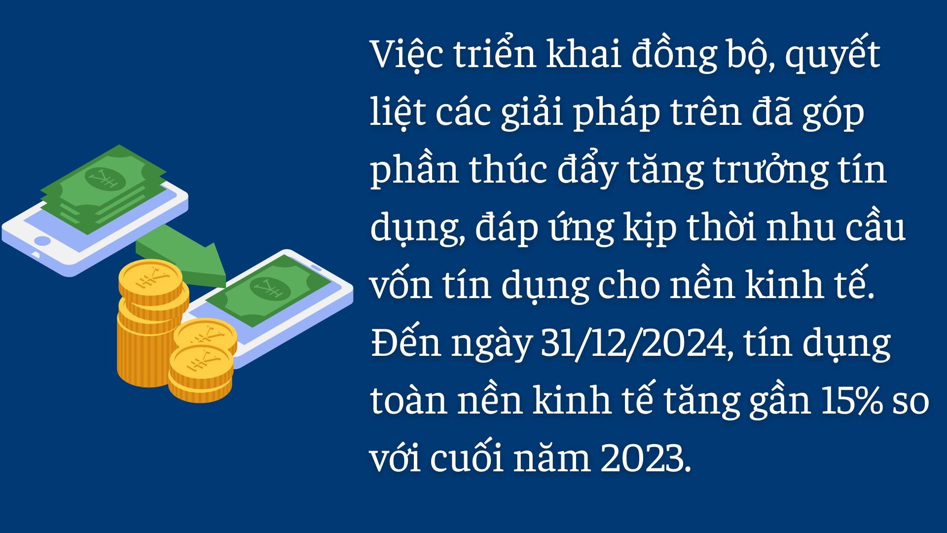 Ngành ngân hàng năm 2024: Góp động lực vào sự phát triển kinh tế đất nước