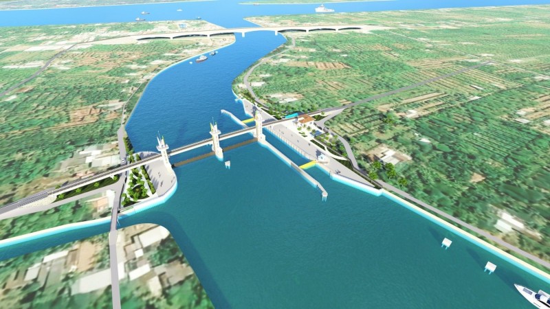 Vận hành tạm thời cống ngăn mặn, trữ ngọt hơn 500 tỷ đồng ở Sóc Trăng