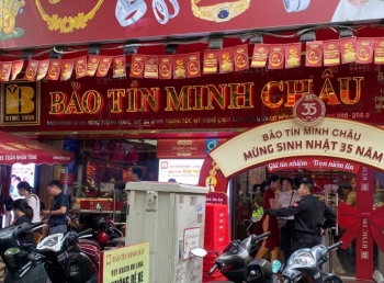 Vàng nhẫn Bảo Tín Minh Châu ngược dòng tăng