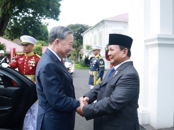 Lễ đón Tổng Bí thư Tô Lâm thăm cấp nhà nước Cộng hòa Indonesia