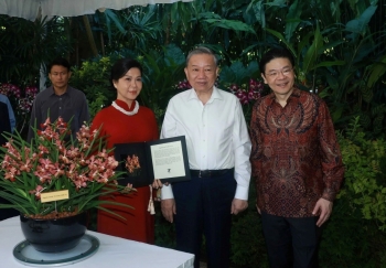 Singapore lấy tên Tổng Bí thư Tô Lâm và Phu nhân đặt cho loài hoa lan mới