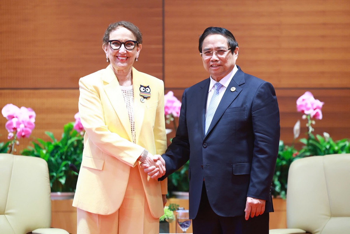 Thủ tướng Phạm Minh Chính tiếp bà Rebeca Grynspan, Tổng Thư ký (TTK) Cơ quan Liên Hợp Quốc về Thương mại và Phát triển (UNCTAD). Ảnh: VGP.