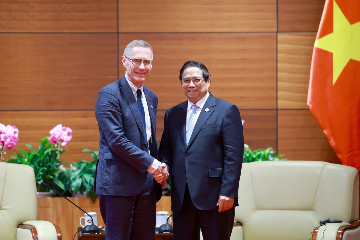 Thủ tướng Phạm Minh Chính tiếp ông Donal Brown, Phó Chủ tịch Quỹ IFAD. Ảnh: VGP.