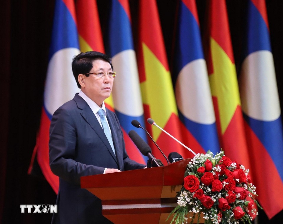 Chủ tịch nước phát biểu tại buổi giao lưu. Ảnh: TTXVN.