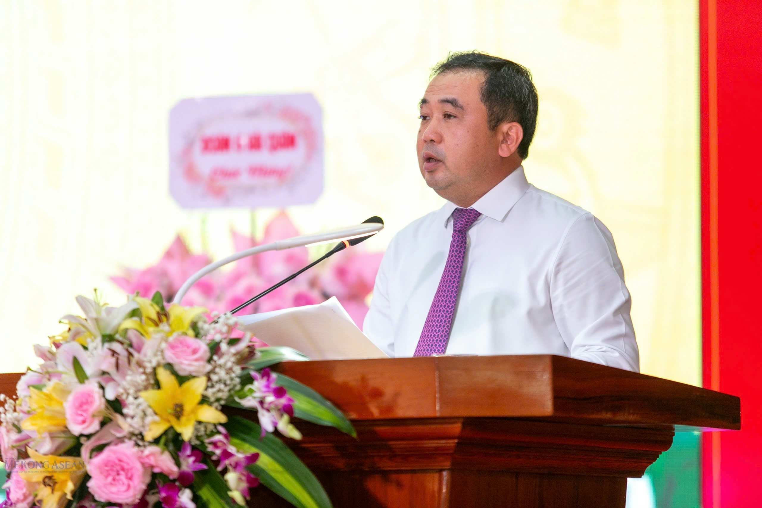 Bí thư Tỉnh ủy Hải Dương phát biểu tại lễ kỷ niệm.