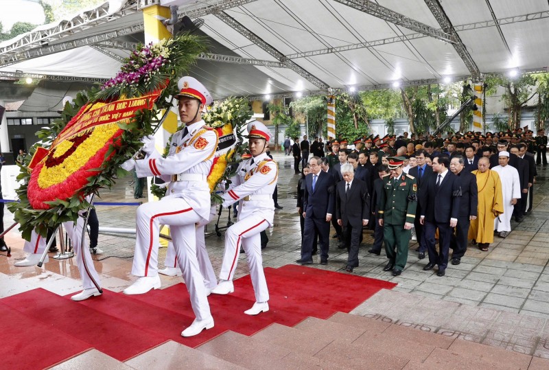 Cử hành trọng thể Lễ viếng nguyên Chủ tịch nước Trần Đức Lương