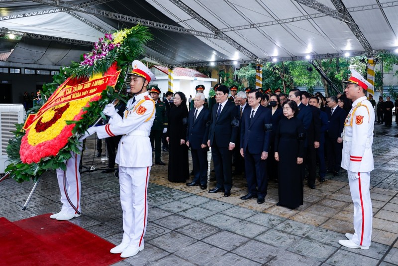 Cử hành trọng thể Lễ viếng nguyên Chủ tịch nước Trần Đức Lương