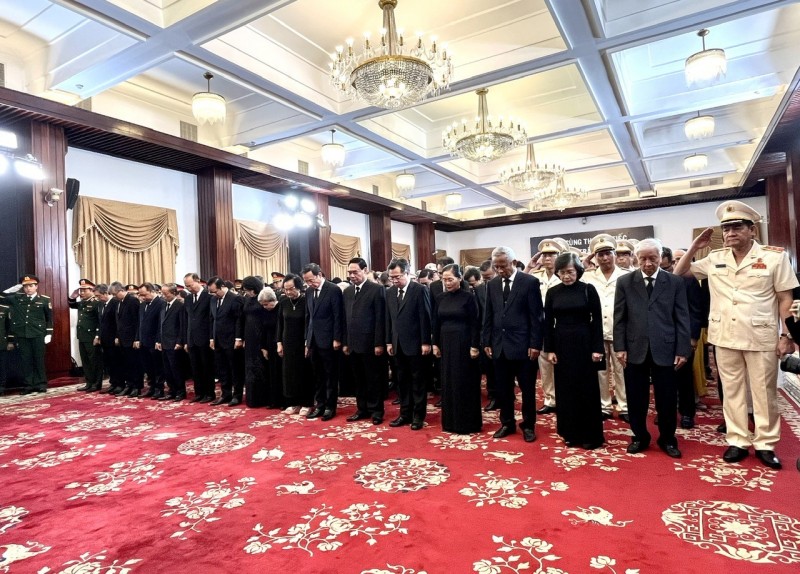 Cử hành trọng thể Lễ viếng nguyên Chủ tịch nước Trần Đức Lương