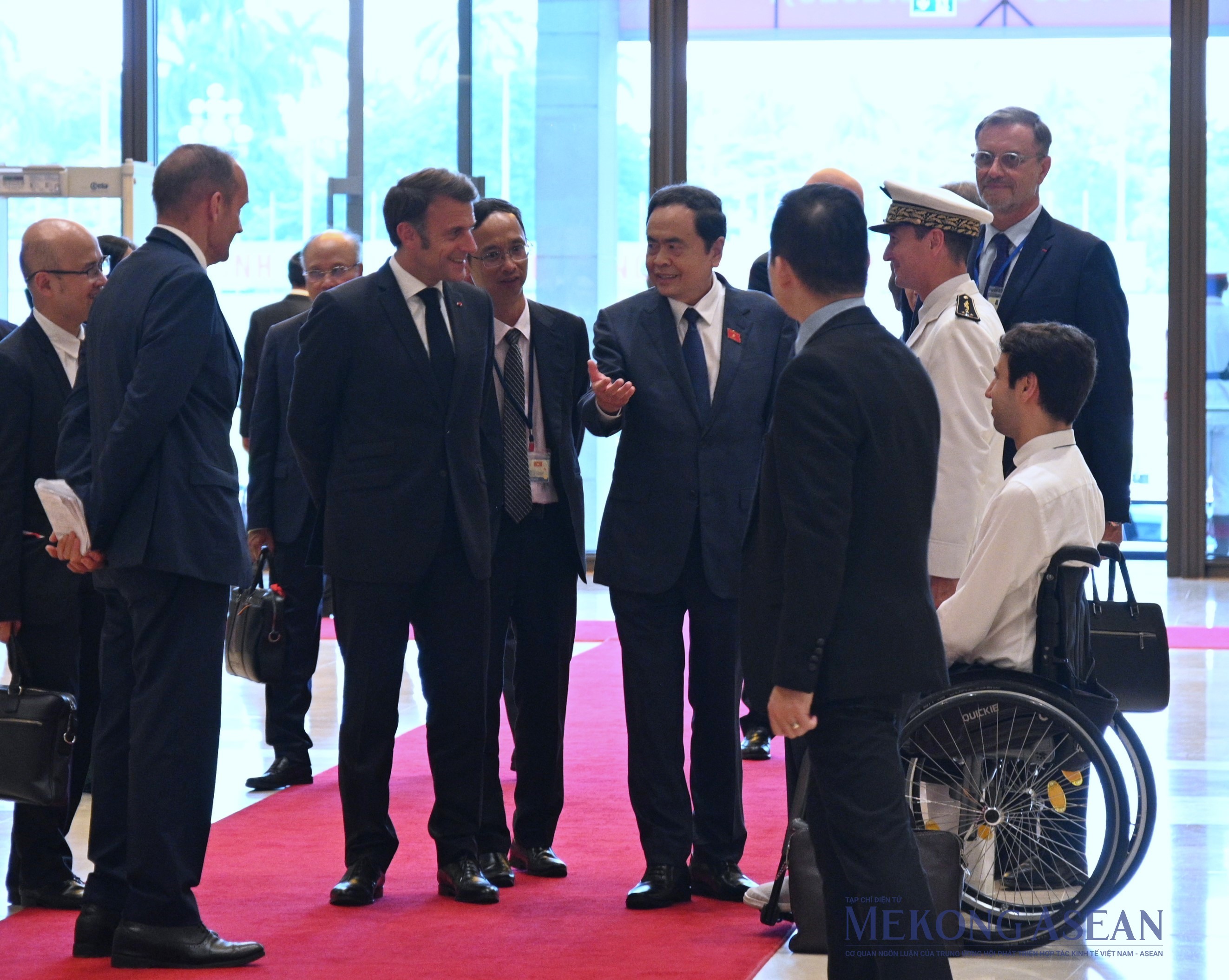 Chủ tịch Quốc hội Trần Thanh Mẫn hội kiến Tổng thống Pháp