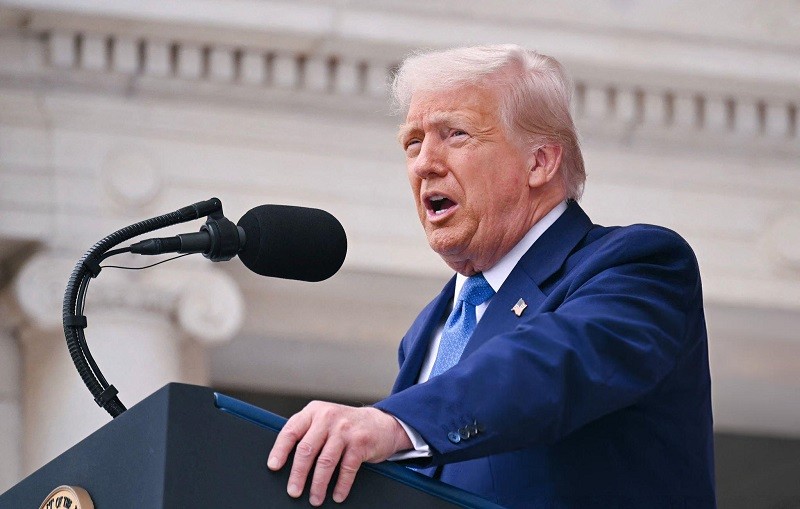 Ông Donald Trump tại bang Virginia ngày 26/5. Ảnh: Getty