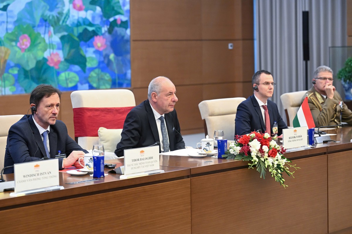 Chủ tịch Quốc hội Trần Thanh Mẫn hội kiến Tổng thống Hungary