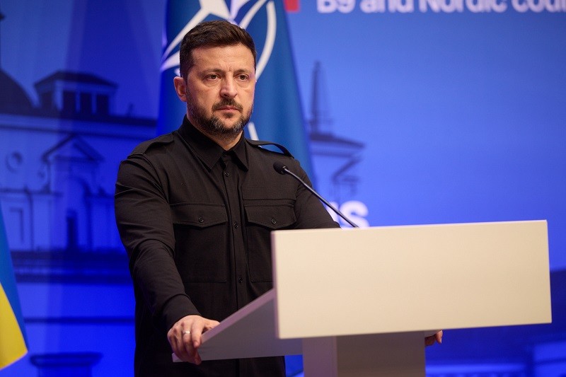 Ông Volodymyr Zelensky tại thủ đô Vilnius (Litva) ngày 2/6. Ảnh: X/@ZelenskyyUa