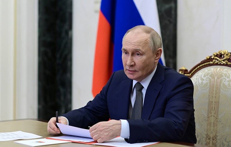 Ông Vladimir Putin tại Điện Kremlin ngày 24/6. Ảnh: TASS