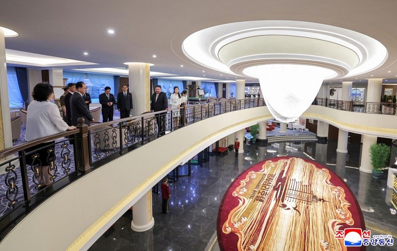 Khách sạn Kalma Moranbong trong khu nghỉ dưỡng Wonsan-Kalma. Ảnh: KCNA