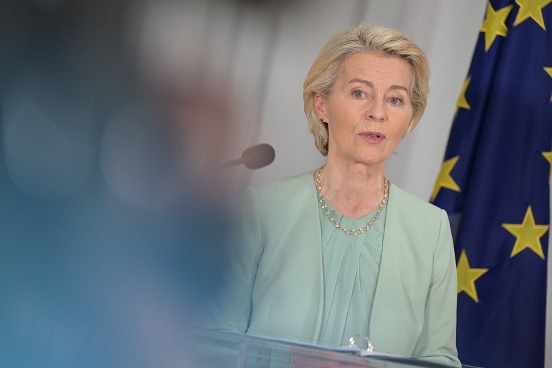 Chủ tịch EC Ursula von der Leyen ngày 18/7. Ảnh: X/@vonderleyen