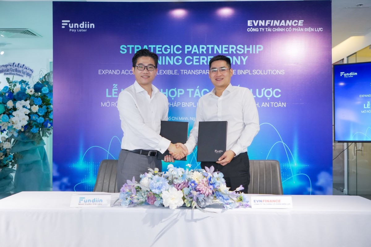 Fundiin hợp tác EVNFinance triển khai dịch vụ 'mua trước, trả sau'