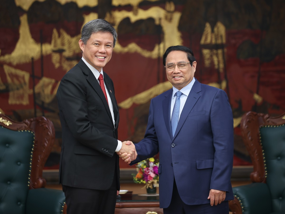 Thủ tướng tiếp Phó Tổng Thư ký Đảng Hành động Nhân dân, Bộ trưởng Singapore