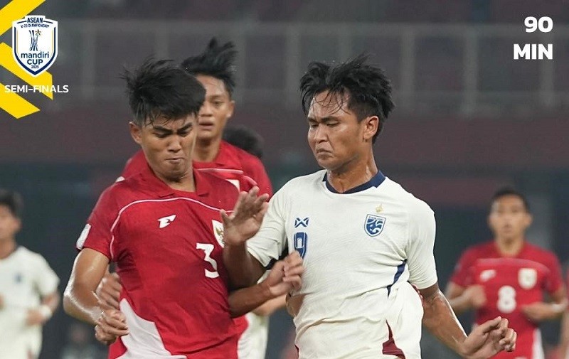 Hai đội kết thúc 90 phút thi đấu chính thức với tỷ số 1-1. Ảnh: FA Thailand