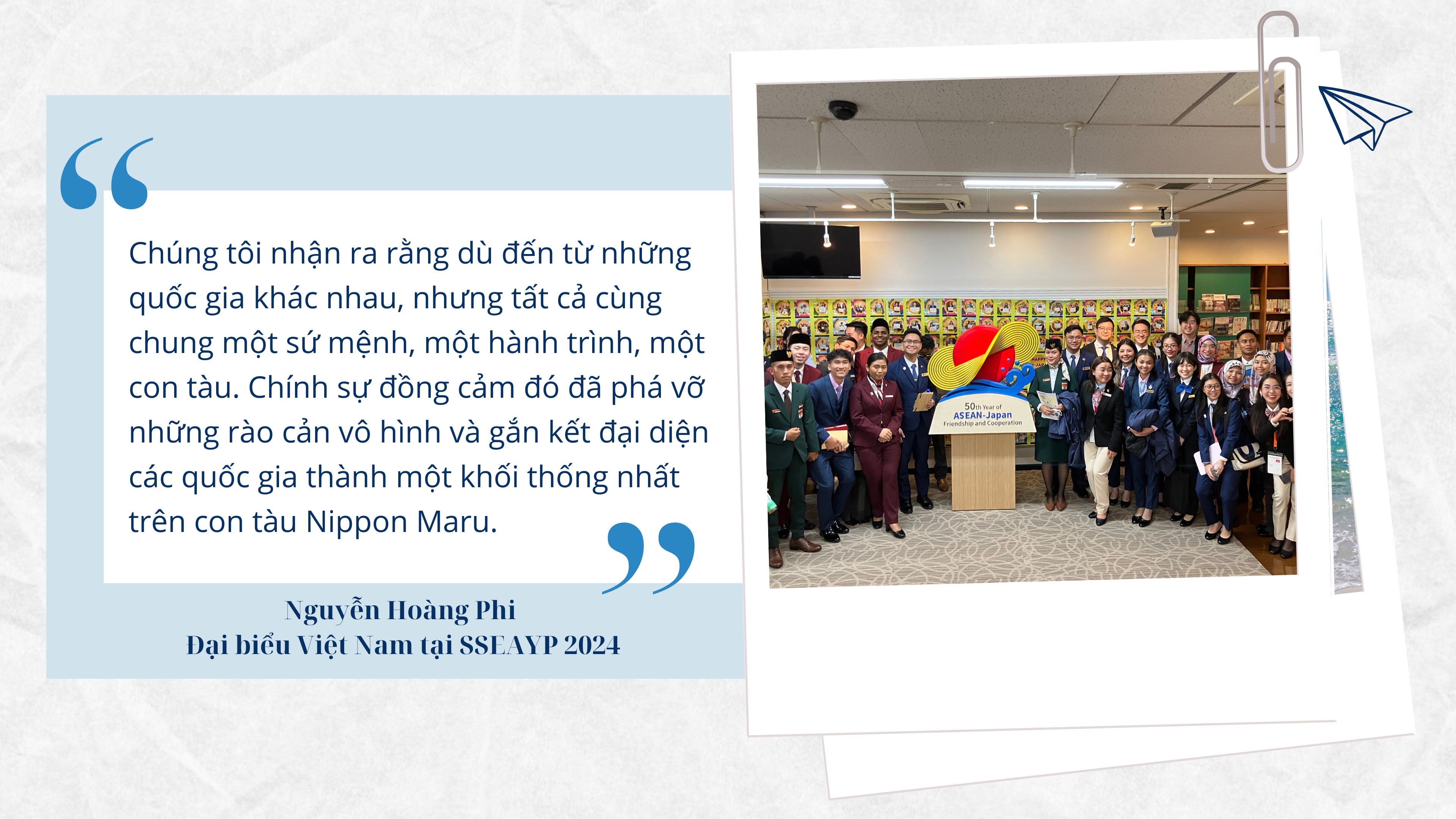 Hành trình trưởng thành từ SSEAYP: Câu chuyện của đại biểu trẻ Việt Nam