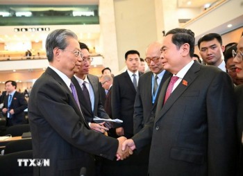 Chủ tịch Quốc hội Trần Thanh Mẫn gặp lãnh đạo Quốc hội các nước