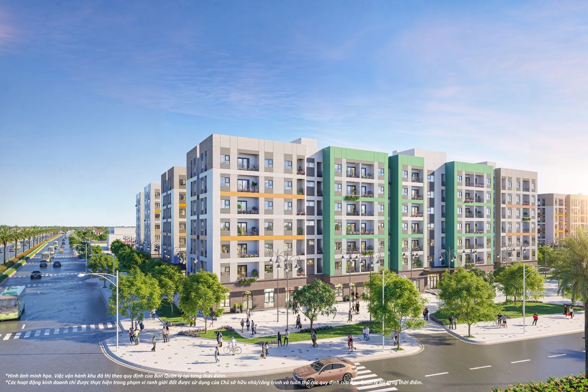 Phối cảnh nhà ở xã hội Happy Home Tràng Cát tại phường Hải An, TP Hải Phòng. Ảnh: Vingroup.
