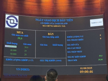 Cổ phiếu Taseco Land tăng 20% trong phiên chào sàn HOSE