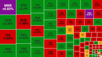 VN-Index rung lắc mạnh, khối ngoại mua ròng HPG hơn 1.000 tỷ đồng