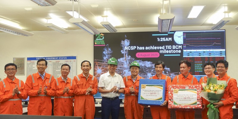 Hệ thống khí Nam Côn Sơn đạt mốc vận chuyển an toàn 110 tỷ m3 khí