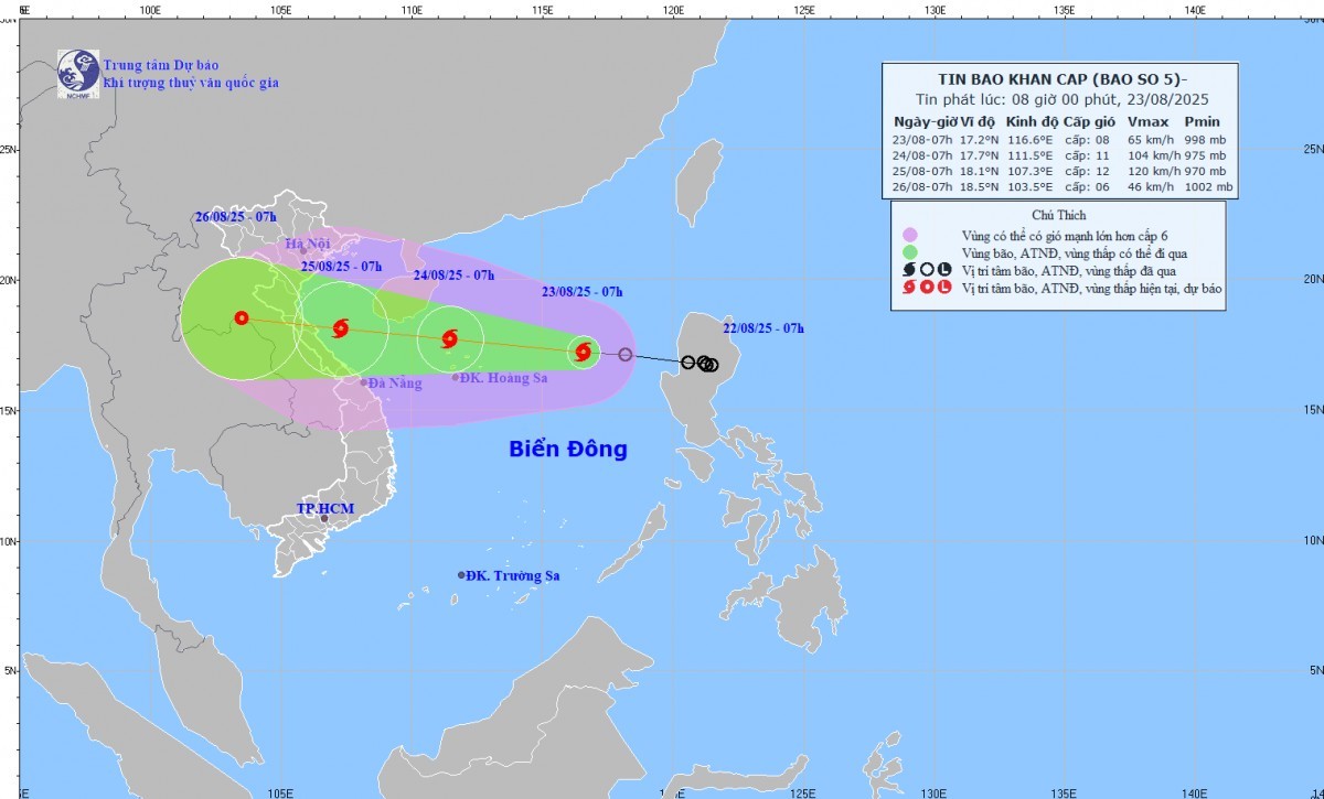 Bộ Nông nghiệp và Môi trường họp khẩn bàn biện pháp ứng phó bão số 5