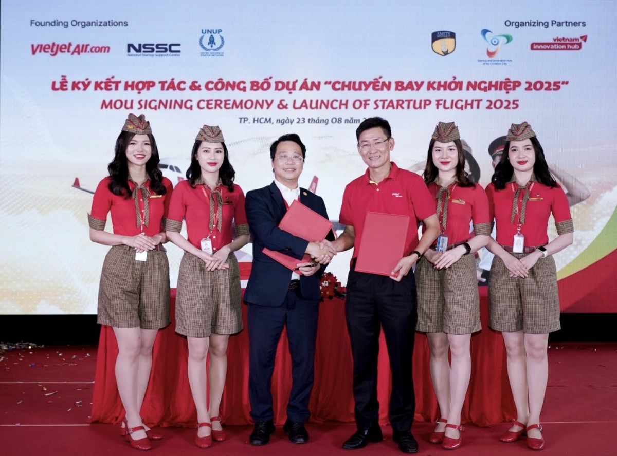 Vietjet đồng sáng lập 'Chuyến bay khởi nghiệp', thúc đẩy đổi mới sáng tạo Việt Nam - Ấn Độ
