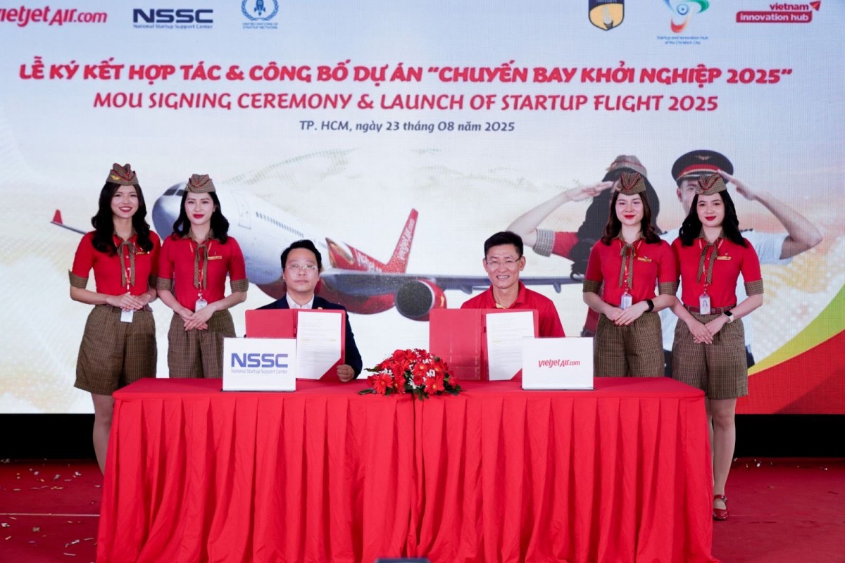 Vietjet đồng sáng lập 'Chuyến bay khởi nghiệp', thúc đẩy đổi mới sáng tạo Việt Nam - Ấn Độ