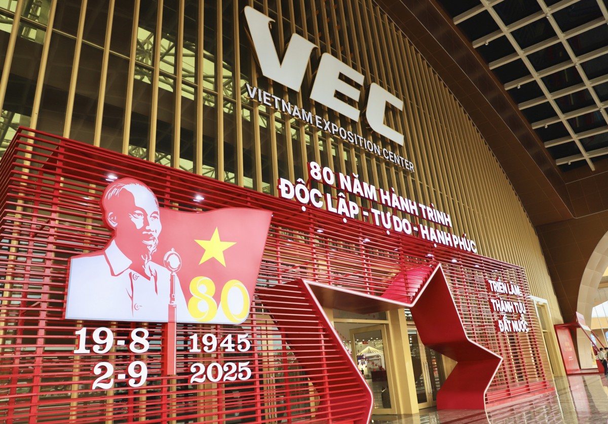 Triển lãm thành tựu đất nước “80 năm hành trình Độc lập - Tự do - Hạnh phúc” nhân kỷ niệm 80 năm Cách mạng tháng Tám thành công (19/8/1945-19/8/2025) và Quốc khánh 2/9. Ảnh: Bộ Văn hoá, Thể thao và Du lịch.