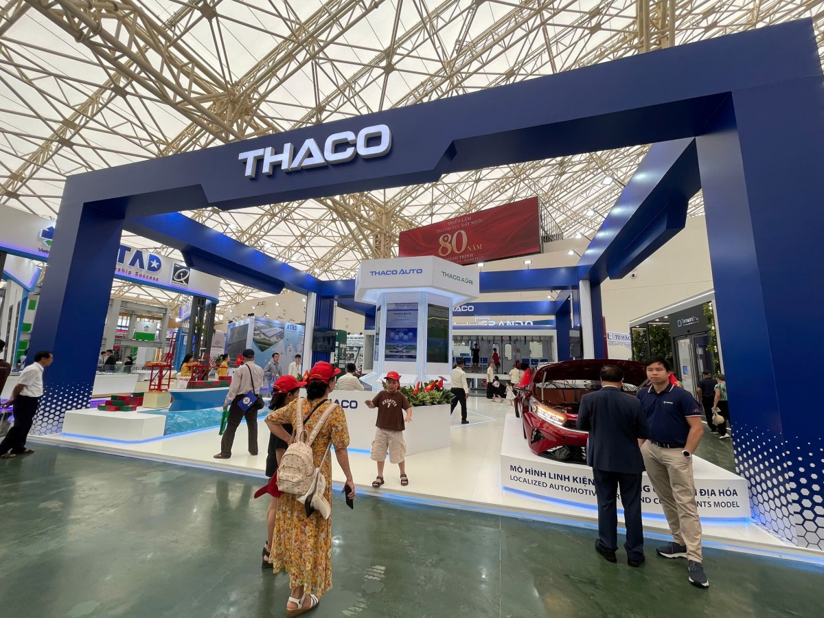 Không gian trưng bày của Tập đoàn Trường Hải. Ảnh: Thảo Ngân/Mekong ASEAN.