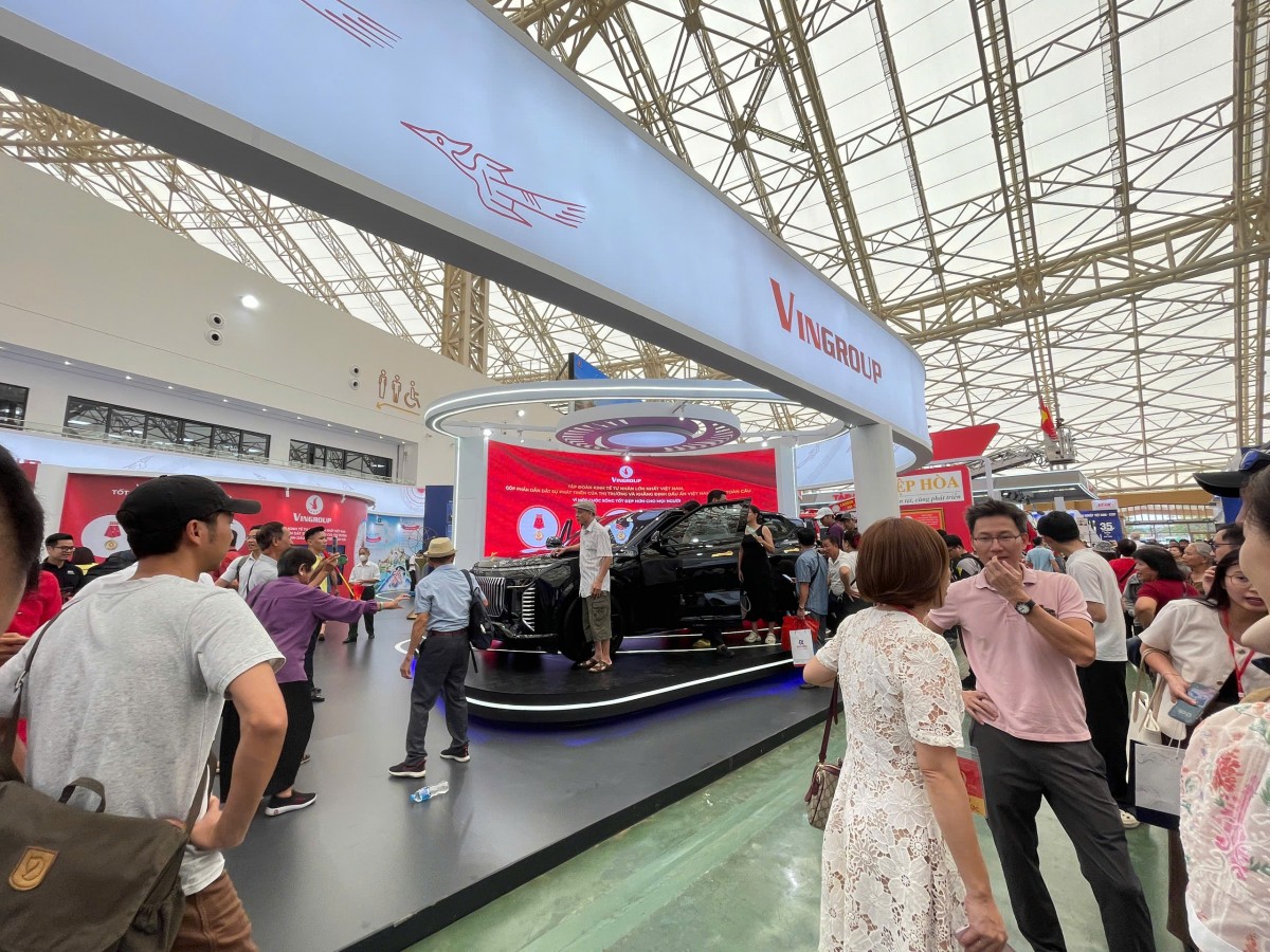 Không gian trưng bày của Tập đoàn Trường Hải. Ảnh: Thảo Ngân/Mekong ASEAN.