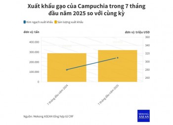 Campuchia công bố chiến lược mới về xuất khẩu gạo