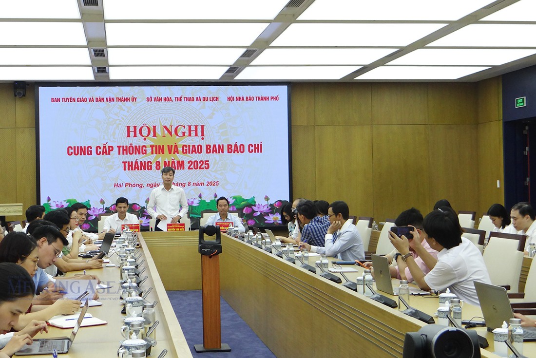 Hội nghị cung cấp thông tin và giao ban báo chí tháng 8/2025 do Ban Tuyên giáo và Dân vận Thành ủy, Sở Văn hóa, Thể thao và Du lịch, Hội Nhà báo thành phố Hải Phòng tổ chức ngày 29/8.