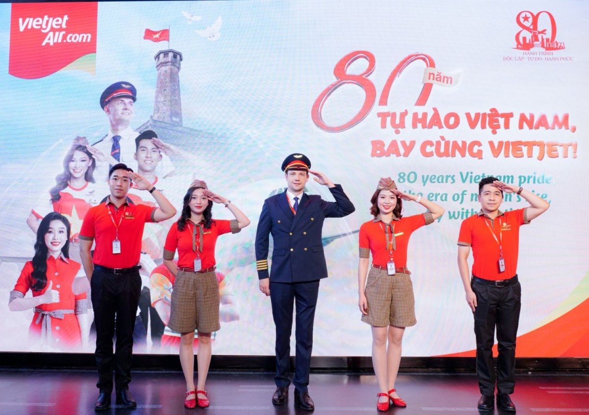 Vietjet mang đến trải nghiệm đặc biệt tại Triển lãm 80 năm Độc lập - Tự do - Hạnh phúc