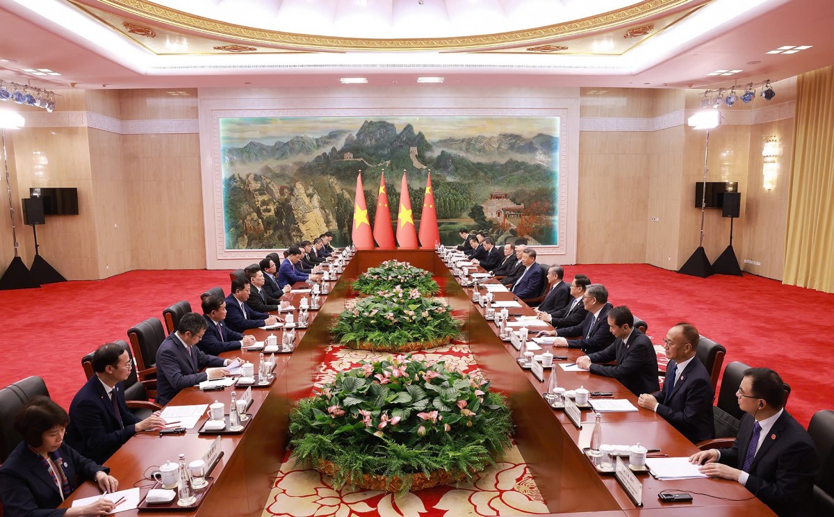 Thủ tướng Phạm Minh Chính hội kiến Tổng Bí thư, Chủ tịch nước Trung Quốc