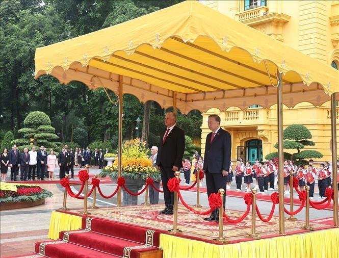 Tổng Bí thư Tô Lâm chủ trì lễ đón chính thức Bí thư thứ nhất, Chủ tịch nước Cuba